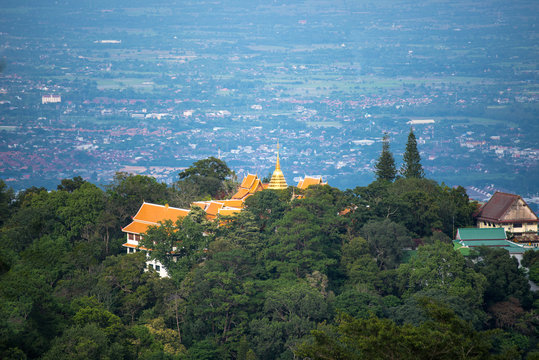 View Landmark in north of Thailand Temple.