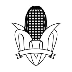 Corn icon. Organic healthy and fresh food theme. Isolated design. Vector illustration