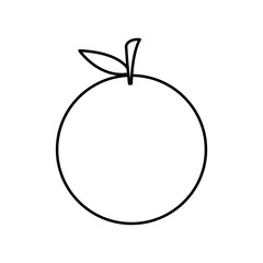 Orange icon. Organic healthy and fresh food theme. Isolated design. Vector illustration