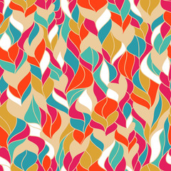 seamless abstract colorful pattern of braids
