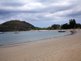 sandy beach at low tide, Nosi Be, Madagascar