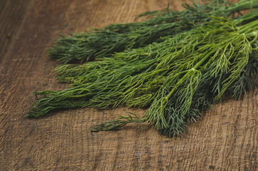 Greens and salad. Healthy ingredients.