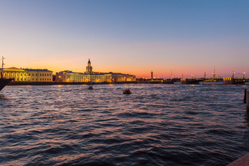 Naklejka premium Kunstkamera and Neva, Saint Petersburg.