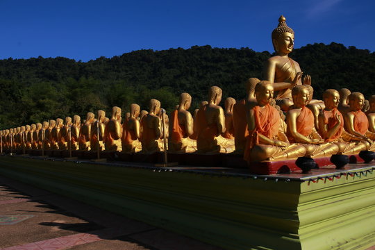 Big Buddha in Buddhism Memorial Park Public Templel  Prachinburi Thailand