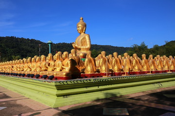 Big Buddha in Buddhism Memorial Park Public Templel  Prachinburi Thailand