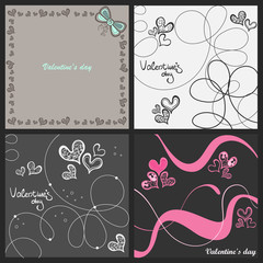  set of backgrounds for Valentine's Day