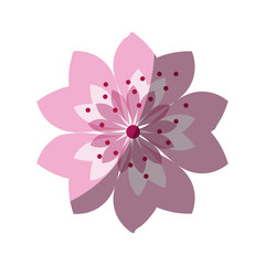 Flower decoration icon. Garden nature and plant  theme. Isolated design. Vector illustration