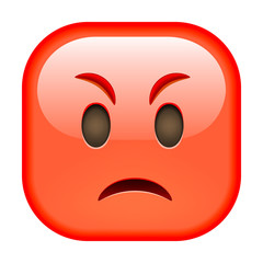 Angry Red Emoticon