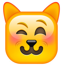 Smiling Cat Emoticon