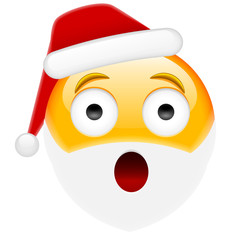 Scared Smile Emoticon for Christmas and New Year
