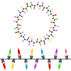 Christmas Light String Circle