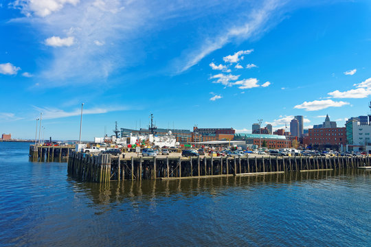 Boston Wharf and Charles River