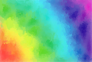 Fototapeta na wymiar Rainbow watercolor background