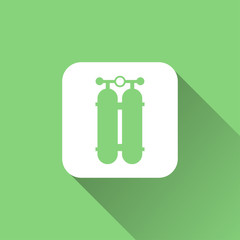 Scuba diving air tank icon