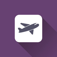 Airplane icon. aircraft sign