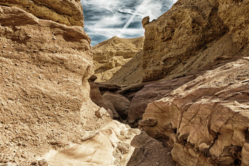 Landscape of the Red Canyon in the Eilat Mountains, Israel.