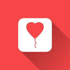 heart balloon icon
