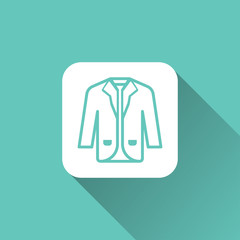 Winter coat icon