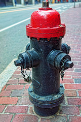 Fototapeta na wymiar Fire plug in Boston