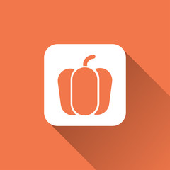 Pepper icon. vegetable sign