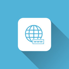 internet icon, vector illustration