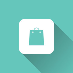 shopping bag icon. vector illustration