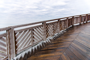 Wood bridge