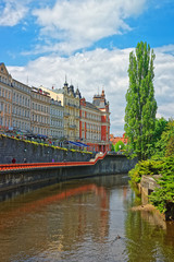 Tepla River and its Promenade Karlovy Vary Czech Republic
