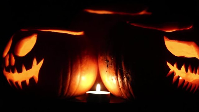 rotating halloween pumpkin lanterna