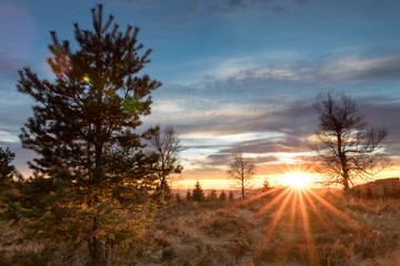 Sonnenuntergang Schwarzwald