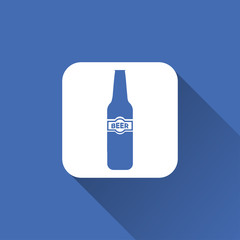 beer bottle sign. icon design