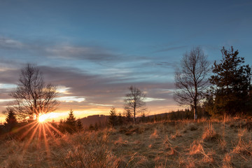 Sonnenuntergang Schwarzwald
