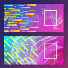 Party invitation or poster template.