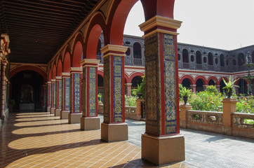 Courtyard in the Convento Santo Domingo in Lima, Peru.