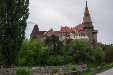 Naklejka premium Medieval Corvin castle,Hunedoara,Transylvania,Romania,Europe