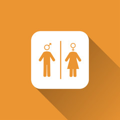 toilet sign. icon design