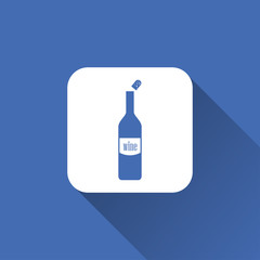 wine bottle sign. icon design