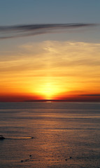 Beautiful sea sunset