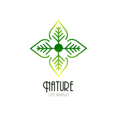 Isolated nature logo