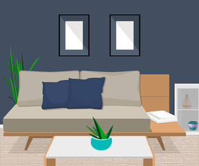 Furniture. Interior. Living room furniture design
