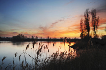 Sonnenuntergang am See