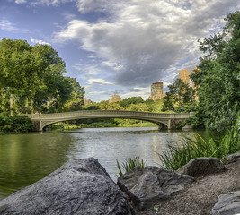Bow bridge in summer