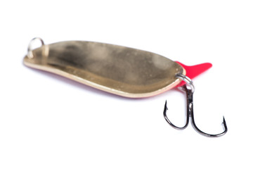 Fishing spinner isolated