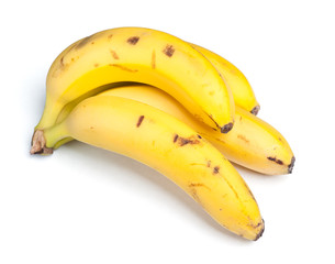 Rotten bananas isolated