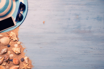 Summer objects for vacation