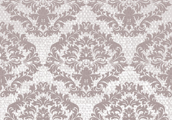 Vector Baroque floral Damask pattern background. Luxury Classic decor ornament. Royal Victorian texture for wallpapers, textile, fabric