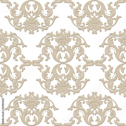 Vintage baroque ornament. Retro pattern antique style
