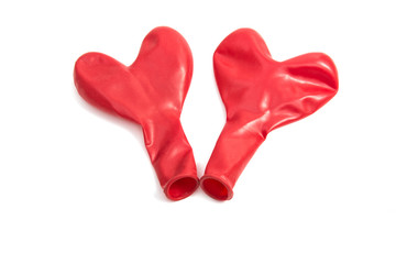 red heart air balloons