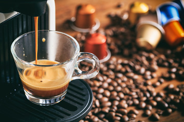 Espresso coffee and machine