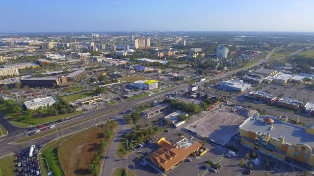 Aerial video of International Drive and Sand Lake Road